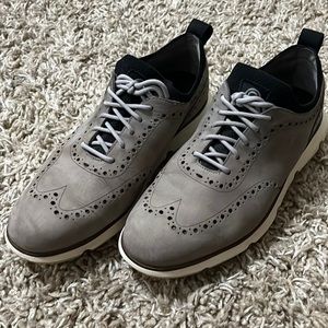 Cole HAAN Zero Grand Gray wing tip size 10 Mens